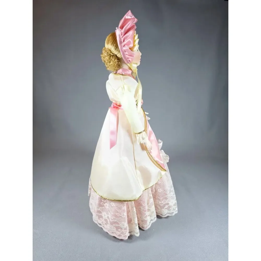 Vintage Edwin Knowles Elegance Victorian Lady Porcelain Doll with Stand